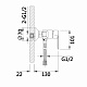 Змішувач для душу Lidz Latwa 010 (з душовим гарнітуром) (k40) LDLAT010WHI45426 White