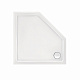 Душовий піддон Qtap Diamond 301112 100x100x12 см + сифон