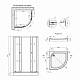 Душова кабіна Agua Cascad - S.F.G.80x80 см