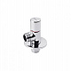 Кран приладовий для підключення Karro 1/2"х1/2" ЗЗ хромований KR-3116