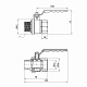 Кран кульовий Thermo Alliance Standart 1" ВЗ для газу (важіль) SD605NG25PN40