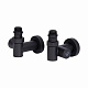 Комплект кранів Thermo Alliance Standart 1/2" чорний, для рушникосушарки кутовий SF395W15HEB