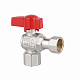 Кран кульовий Thermo Alliance Standart 1/2"ВВ кутовий, PN40, з накидною гайкою TAS223W15