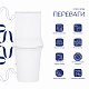 Унітаз-компакт Qtap Nando безобідковий з сидінням Soft-close QT12221222AW
