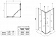 Душова кабіна без піддону KOER SR SC03-90x90x200-TR-07 прозоре скло EASY CLEAN 6мм графіт (KR5359)