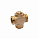 Трьохходовий клапан Karro (DN) 32, d=1 1/2" ЗЗЗ латунний KR-1134
