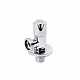 Кран приладовий для підключення Karro 1/2"х3/4" ЗЗ хромований KR-03112А