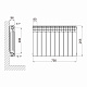 Радіатор біметалічний Thermo Alliance Bi-Ferrum 200/96 0,81 кг