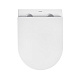 Унітаз підвісний Kroner Harz WHI493736 RIMLESS безобідковий з сидінням Slim Duroplast / Soft-close / Quick relase (KH493736WHIR)