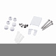 Штора на ванну Qtap Gemini WHI401214RP4 скло Pear 4 мм, 120x140 см