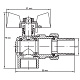Кран з американкою 3/4" "антіпротечка"(Koer KR.228-Gi) кутовий (KR0194)
