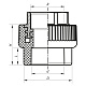 З'єднувальна муфта ВР 40x1.1/4F PPR Koer K0091.PRO (KP0109)