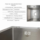Акційний набір Lidz: мийка H7849R інтегрована крило справа Brushed Steel 3,0/1,0 мм + Змішувач Aria для кухні з гнучким виливом (k35) Grey