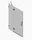 Двері у нішу розпашні KOER SR SD04-120x200-TR-01 прозоре скло EASY CLEAN 10мм хром (KR5387)