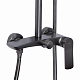 Душова система для душу Qtap Slavonice на два споживачі QTSLA110GMB45913 Gunmetal Black PVD