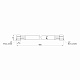 Шланг для газу Thermo Alliance Standart чорний 1/2" ВВ 400 см SD91G400