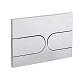 Панель змиву KOER KT-0604-01 240x160x10mm пластикова, кнопка закруглена (колір хром) (KR5323)