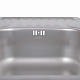 Кухонна мийка Brinex 6642 0,8 мм Satin (BRIN6642SAT08)