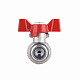 Кран кульовий з накидною гайкою Thermo Alliance Forte 1/2" ВЗ для води прямий SF261W15