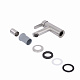 Змішувач для раковини Brinex Pure 001F низький  Nickel BRIPUR001FNKL