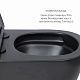 Комплект Qtap Scorpio Matt Black 2 в 1: унітаз підвісний Ultra Quiet QT14332380AMB + біде підвісне QT1455053FMB