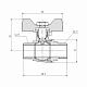 Кран кульовий Thermo Alliance Forte 1/2" ЗР для води (метелик) SF606W15
