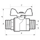 Кран кульовий 1/2" ШШМ (NF.731) Nolf (NF2954)