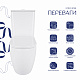 Унітаз підлоговий Qtap Robin New Ultra Quiet безобідковий з сидінням Soft-close WHITE QT13226083AW