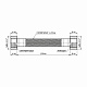 Шланг для води Thermo Alliance Forte D10 (посилений) 30 см NYLON 1/2"x1/2" ВВ TAF383W30