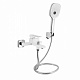 Змішувач для ванни Qtap Gemini (з душовим гарнітуром) QTGEM259CRW45683 Chrome/White