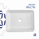 Раковина накладна Qtap Tern 480x370x135 мм, Marble, прямокутна, з донним клапаном QT17116069MR