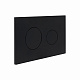 Клавіша змиву Qtap Standard 152x236x28 мм, Matt Black, кругла QTSTD164BLM49470