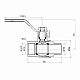 Кран кульовий Thermo Alliance Forte 3/4" ВЗ для води (ручка) SF605W20