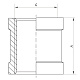 З'єднувальна муфта 1" Koer KF.C10 (KF0012)