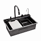 Кухонна мийка Kroner KRP Schwarze - SET7545F3HM PVD (3.0/0.8 мм)