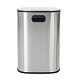 Відро для сміття з плавним закриттям овальне MIXXUS PREMIUM DIVERSE-TC0112 SS COLOR 12л (колір нержавійка) (MI7079)