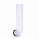 Кутова трубка змиву Qtap 82х74х262 мм White для інсталяції Standard QTSTD167W49807