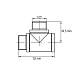 Трійник ВЗЗ Koer KF.T06FMM.WN - 1/2'' (без нікелю) (KR3031)