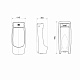 Пісуар підлоговий Qtap Scorpio з ІЧ-датчиком автоматичного змиву 440x360x995 White QT1488101HW