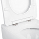 Унитаз подвесной Qtap Linnet безободковый с сиденьем Slim Soft-close QT0331106W