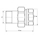 Згін американка 1/2 "прямий Koer KR.341 (KR0131)