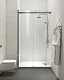 Двері у нішу розсувні KOER SR SD01-120x200-TR-07 прозоре скло EASY CLEAN 8мм графіт (KR5378)