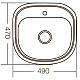 Мийка кухонна Zerix Z4947-08-180D (decor) (ZM0560)