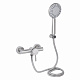 Змішувач для душу Lidz Aria 010 (з душовим гарнітуром) (k35) LDARI010NKS43361 Nickel