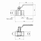 Кран кульовий Thermo Alliance Standart 3/4" ВР для води (важіль) SD600NW20PN40