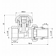 Кран радіаторний SD Forte Powerful 1/2" з антипротіканням прямий SF231W15