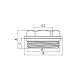 Футорка з ущільнювальним кільцем Koer KF.F0610-R - 1"x1/2" (KR5047)