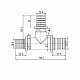 Трійник натяжний Icma №1039 d25х16х20 851039GXBOGW05