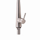 Змішувач для кухні Qtap Evicka з висувним виливом QTEVI91103UN Brushed Nickel PVD