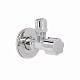 Кран кутовий Thermo Alliance Forte 1/2"Зх3/8"З з перехідником M10, хром TAF341W159